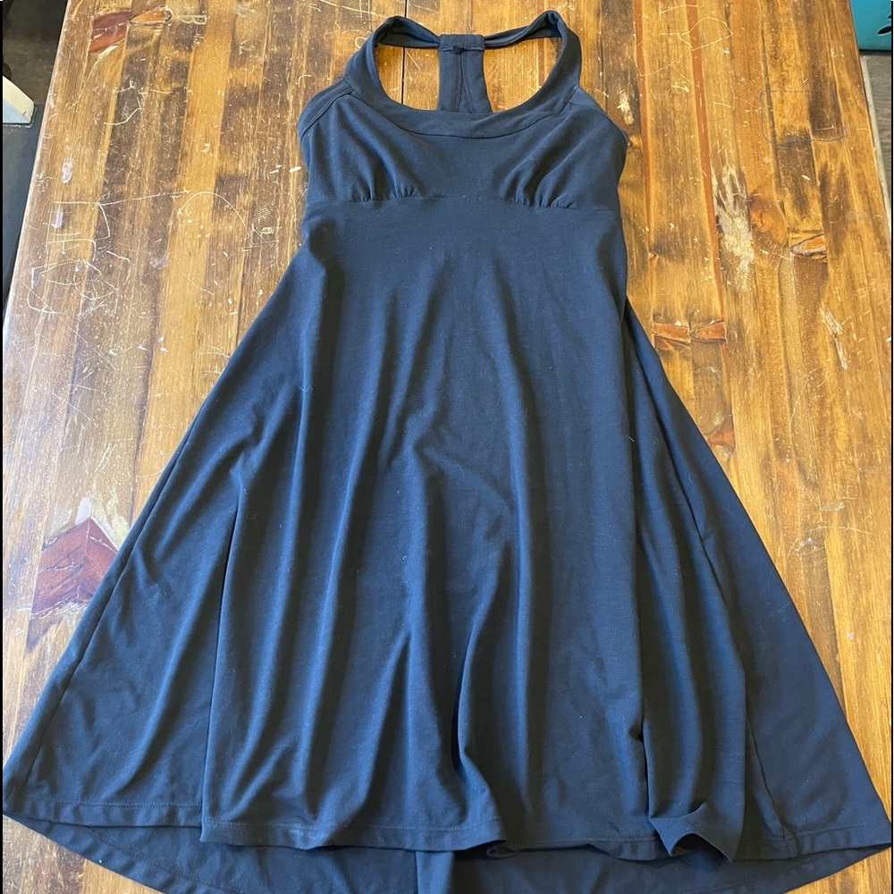 PrAna Racerback athletic Yoga dress. Black size S